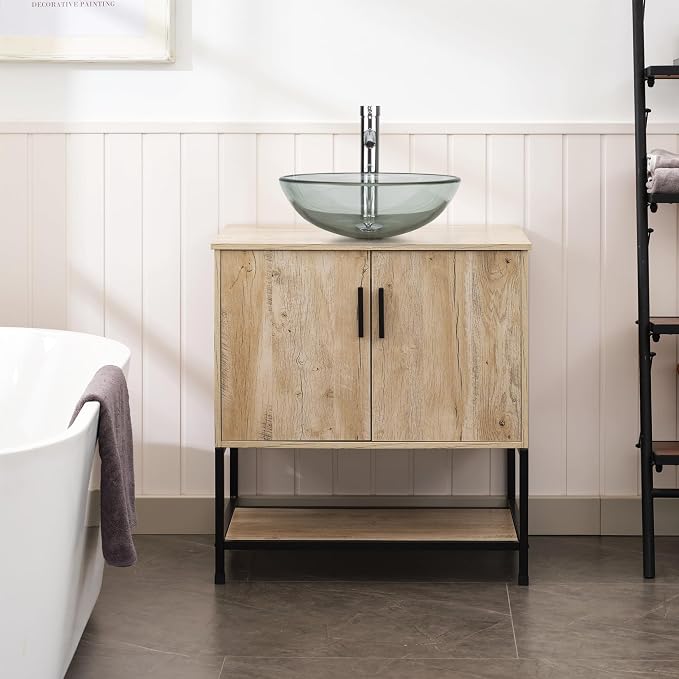 UEV Rustic Oak 30" Bathroom Vanity - Image 4