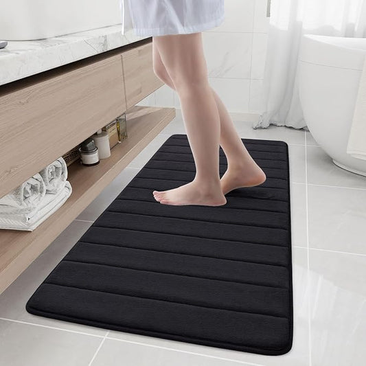 Buganda Memory Foam Bath Mat, Ultra Soft and Non-Slip Bathroom Rugs, Water by Buganda