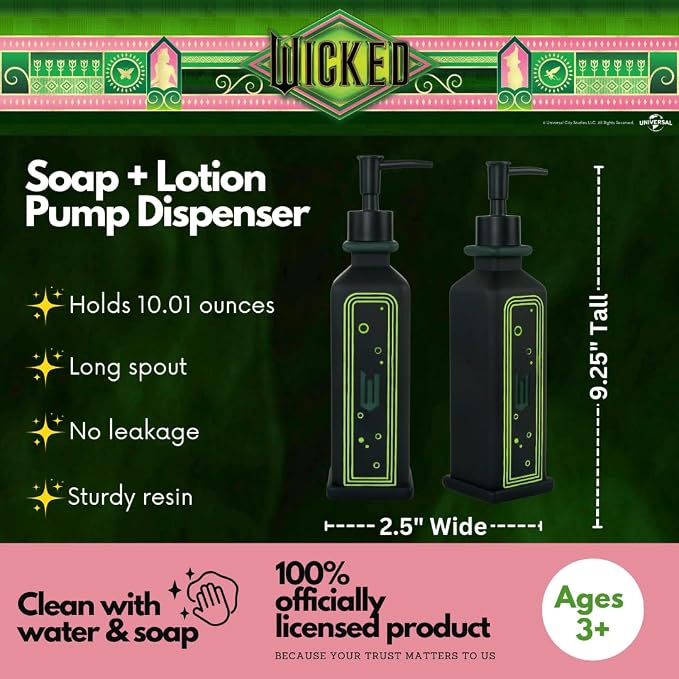 Collectibles Wicked Soap/Lotion/Hand Sanitizer Resin Pump Dispenser, 10.01 - Image 2