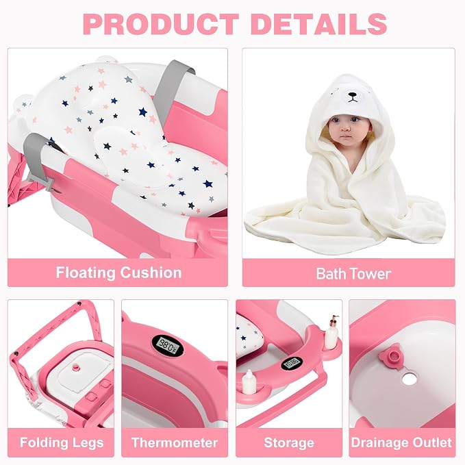 MoreFeel Collapsible Baby Bathtub - Image 6