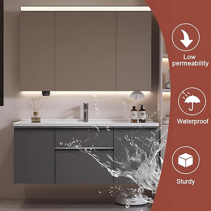 68IN Modern Bathroom Vanity - Image 7