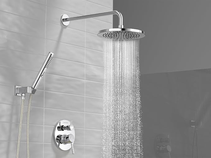 Lava Odoro Modern 2-Setting Round Rain Shower System - Image 2