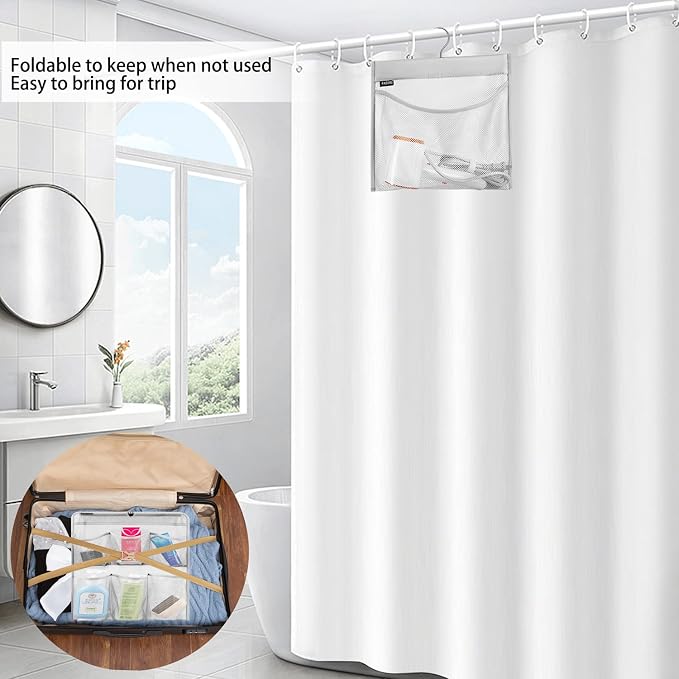 Mesh Shower Organizer Hanging Caddy Quick Dry Bathroom Storage - Image 4