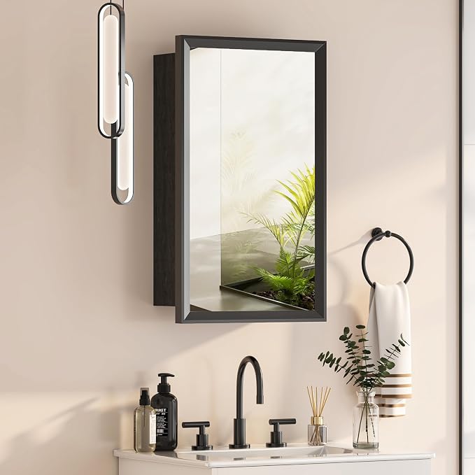 Black Bathroom Medicine Cabinet by Mepplzian