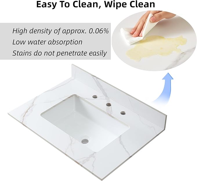 Montary 31"x 22" Bathroom Vanity Top - Image 4