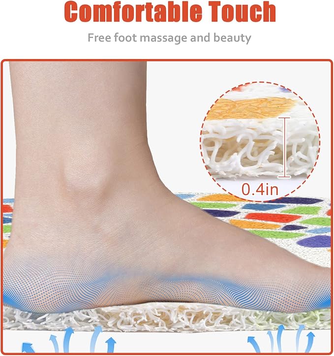 Shower Mat Non-Slip, Soft Comfort Bath Mat - Image 3