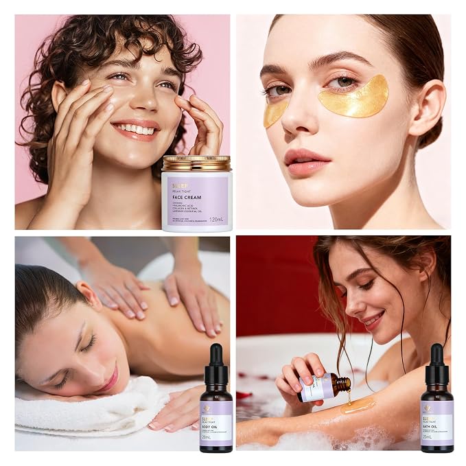 Skin Care Set for Women, Essential Oil, Scented Candle, Lavender Scented - Image 5