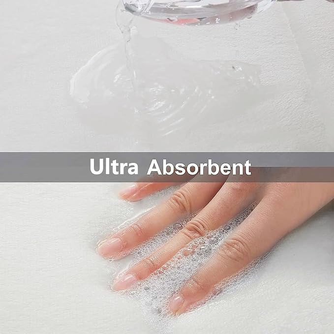 Buganda Memory Foam Bath Mat, Ultra Soft and Non-Slip Bathroom Rugs, Water - Image 4