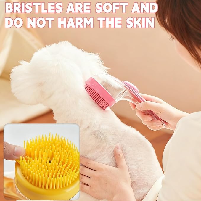 Pet Bath Brush 2 in 1 Dog Shampoo Brush - Image 5