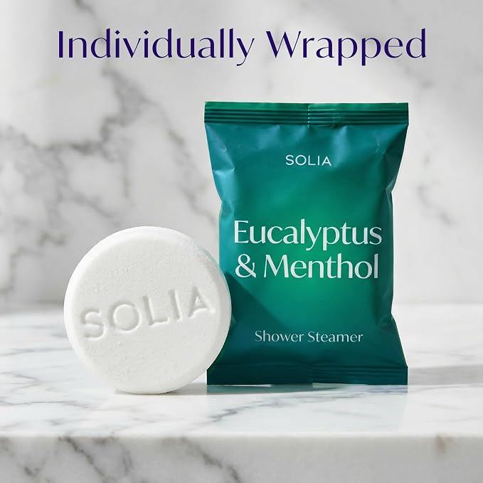 Solia Shower Steamers Eucalyptus and Menthol 15-Pack - Image 6