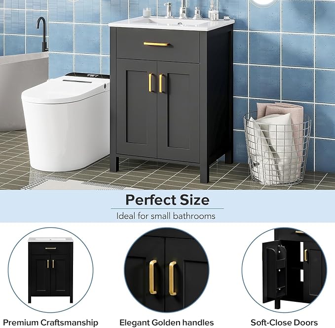 Linique 24" Bathroom Vanity - Image 4