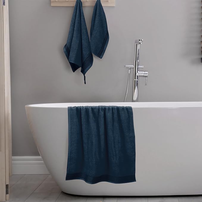Belizzi Home Ultra Soft 3 Pack Cotton Towel Set, Contains a Bath Towel 28x55 - Image 4