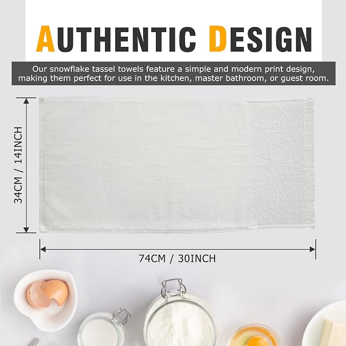 Luxury Decorative Hand Towels Bathroom: 2 Packs 14X30 100% Cotton Turkish - Image 2