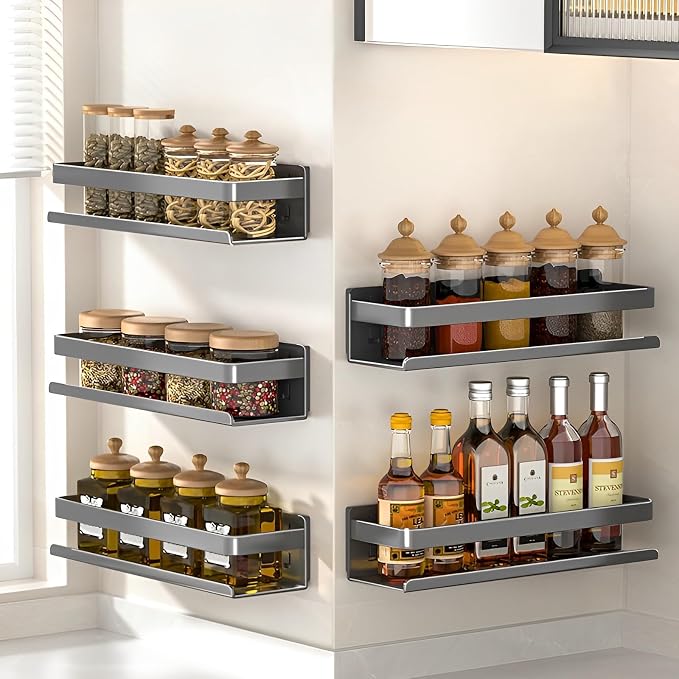 Stainless Steel Detachable Floating Shelf, Nail-Free or Drilling, Floating Wall - Image 8