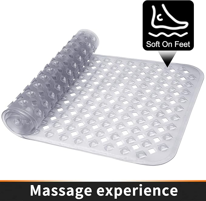 Yimobra Non Slip Bath Mat, Super Strong Suction Cups, 34.5"x15.5"Long Tub Mat - Image 9