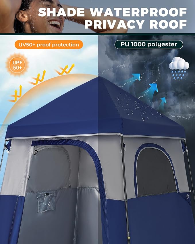 KingCamp Instant Shower Tent, Portable Superior Stable Privacy Shelter - Image 3