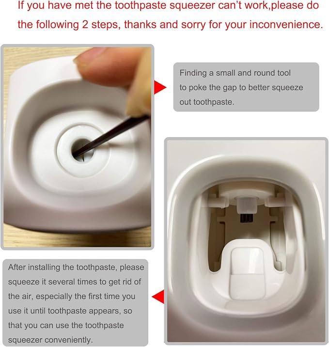 MOPMS Toothpaste Dispenser Wall Mounted - Image 3