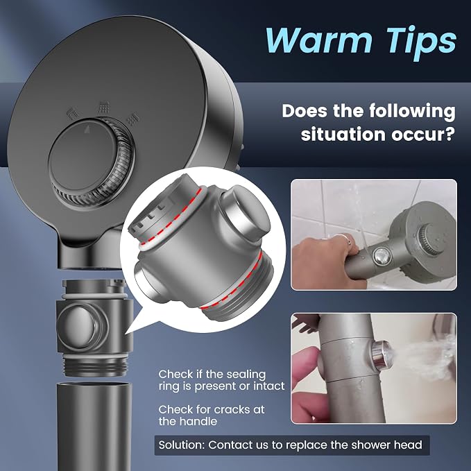 Filtered Shower Head with Handheld, High Pressure 4 Spray Mode Showerhead with - Image 8