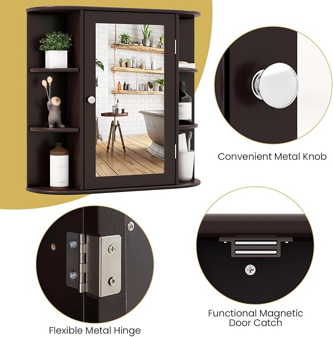 RELAX4LIFE Bathroom Wall Cabinet - Image 7