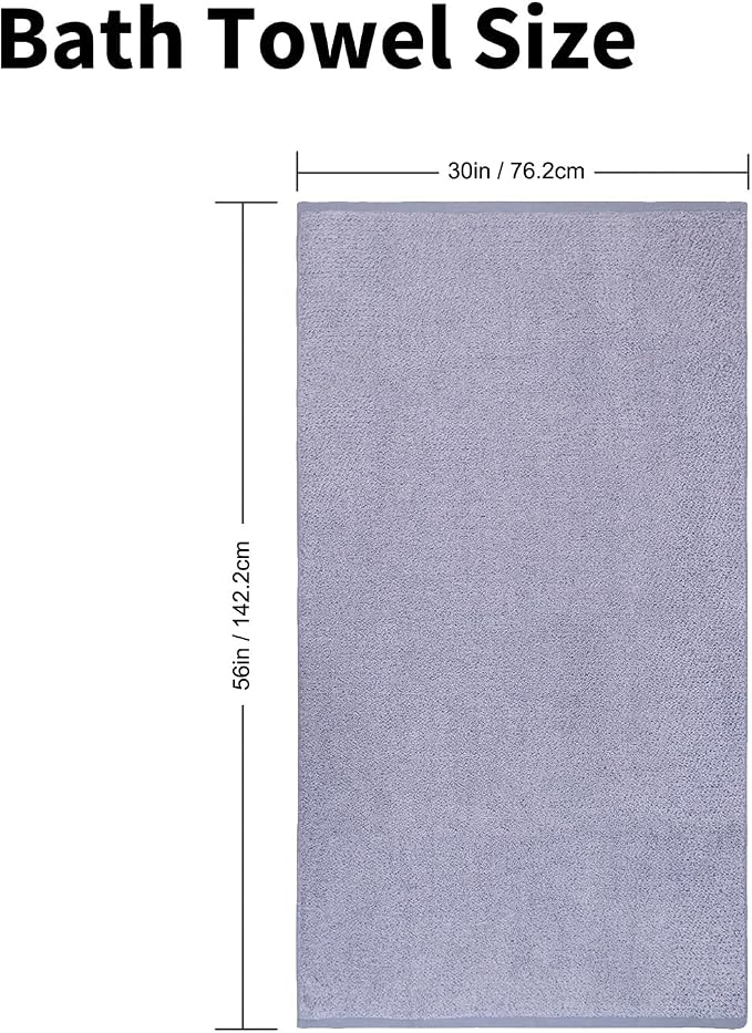 Everplush Diamond Collection Oversized Bath Towel – 1 Pieces, Super Soft & - Image 2
