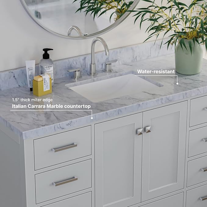 ARIEL Bathroom Vanity 55" Inch - Image 4