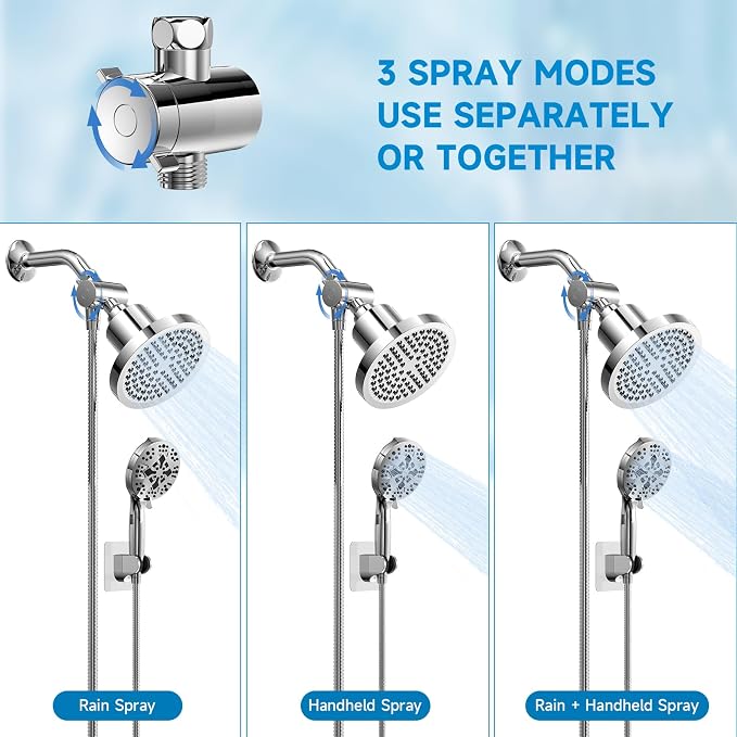 High Pressure Shower Head Combo - Image 5