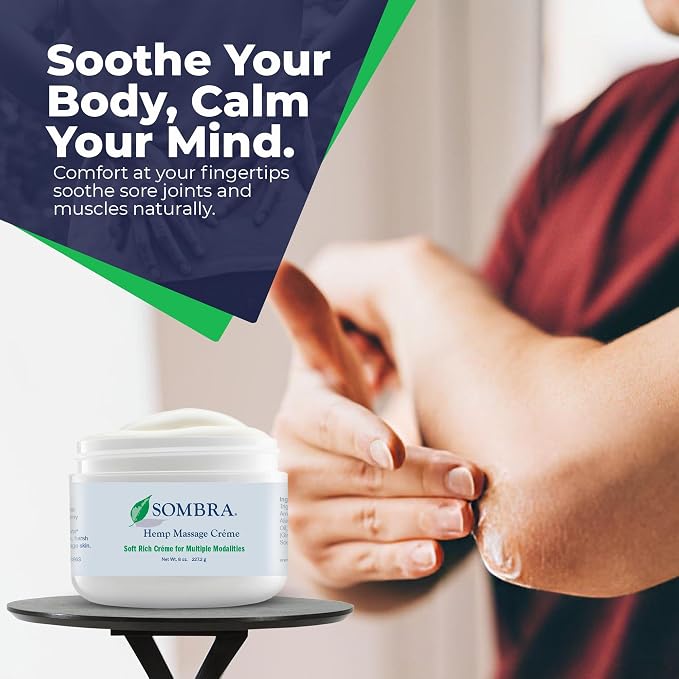 Sombra Hemp Massage Crème – Soothes Sore Muscles - Image 6
