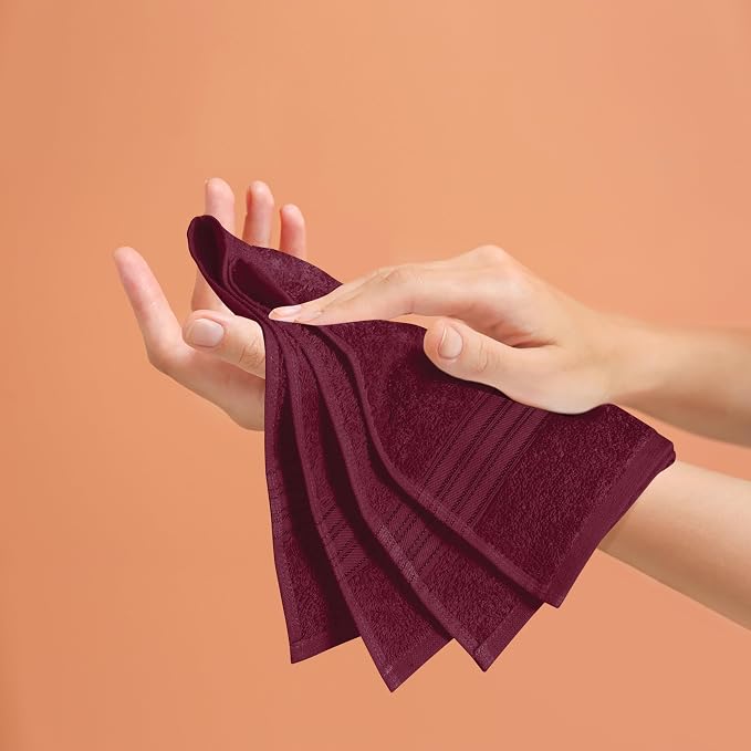 BOUTIQUO Ultra Soft Cotton 6 -Piece Hand Towel Set 16x24 Inch, Spa & General - Image 5