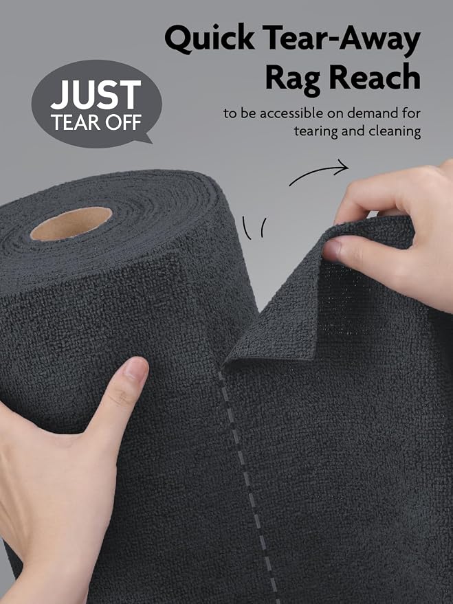 Fantasticlean Microfiber Cleaning Cloth Roll -30 Pack, Tear Away Microfiber - Image 2