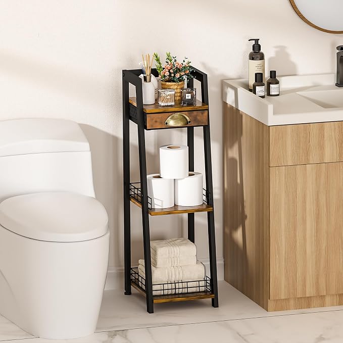 keomaisyto 3-Tier Narrow Bathroom Shelves - Image 2