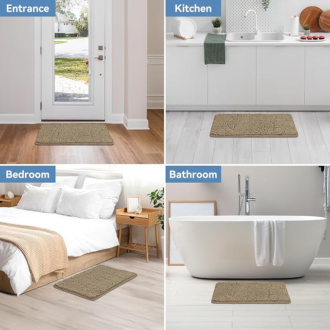 Bcoimo 30"×20" Absorbent Bath Mat, Non-Slip - Image 7
