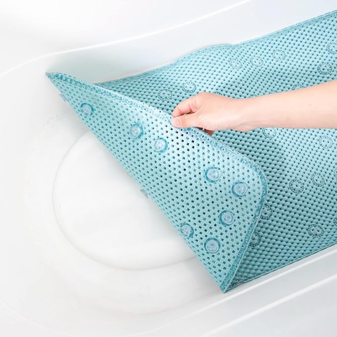 Bathtub Mat Non Slip Ivory 36” X 17” Shower Mat Soft Foam Bath Mats - Image 9