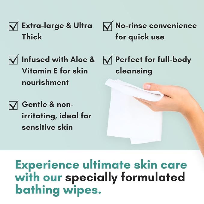 Nurture XL Ultra Thick Body Wipes - Image 5
