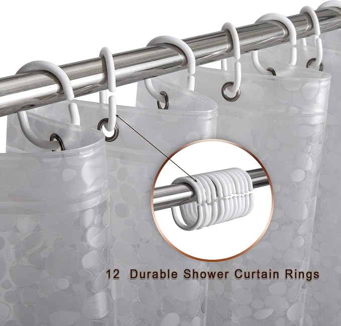 Bostofy Extra Long Shower Curtain Liner, Heavyweight Liner - Image 4