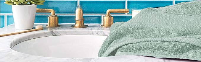 GLAMBURG Premium Cotton 4 Pack Bath Towel Set - Image 5