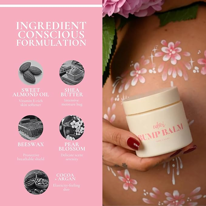 ed&i BUMP BALM for Pregnancy Stretch Mark Prevention, Belly Moisturizer for - Image 4