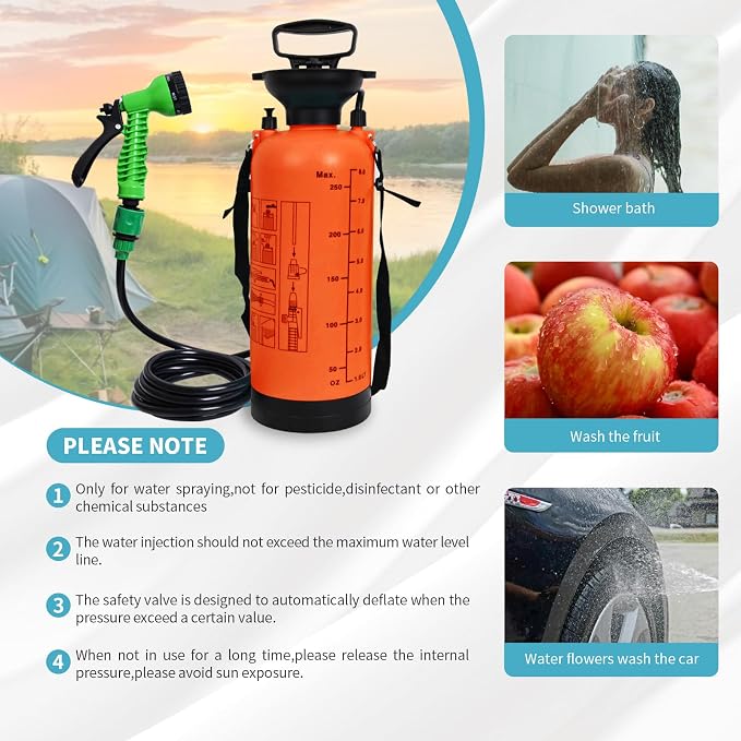 2.1 Gallon Portable Shower for Camping - Image 3