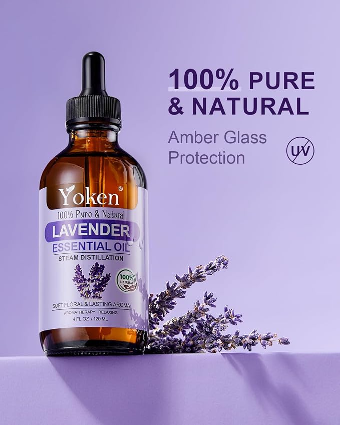 Lavender Essential Oil, 4 Fl Oz, 100% Pure and Natural, Premium Grade Lavender - Image 2