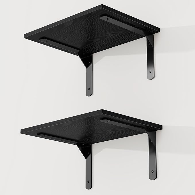 16" W x 12" D Black Floating Shelves - Image 4