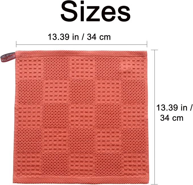 Waffle Weave Cotton Washing Cloth Ultra Soft and Absorbent Washcloths - Image 2
