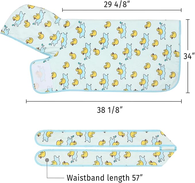 HDE Dog Bathrobe Super Absorbent Quick Drying Puppy Towel Wrap Coat Adjustable - Image 2