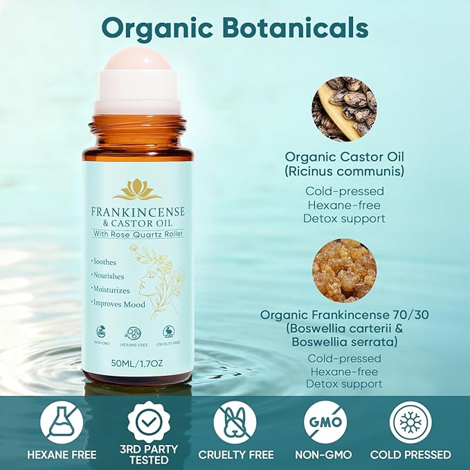 Frankincense and Castor Oil, Castor Oil Roll On - Image 3