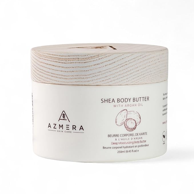 AZMERA Handcrafted Whipped Shea Body Butter – Unscented Moisturizer by AZMERA