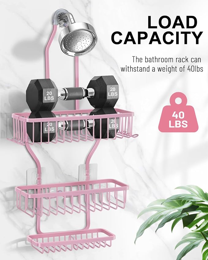 Pink Shower Caddy for Bathroom - Image 6