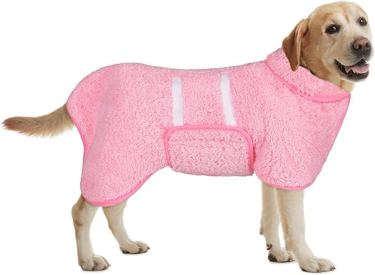 Bienbee Dog Bathrobe, Quick Drying Super Absorbent Dog Robes by Bienbee