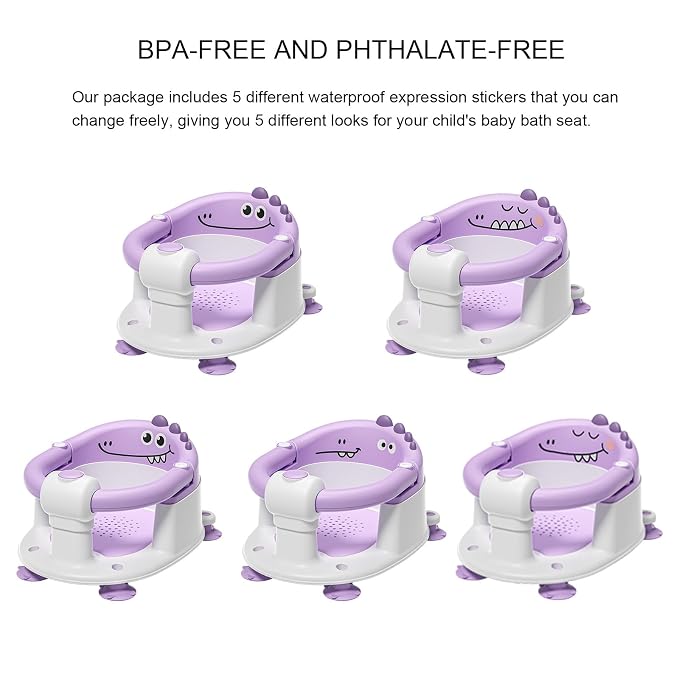 TPN Baby Bath Seat for Babies 6 Months & Up, Non-Slip Toddler Bath Seat - Image 2