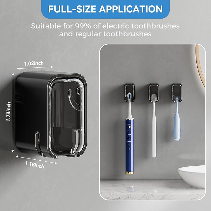 Toothbrush Holders for Bathrooms, Single Toothbrush Dispenser Storage Organizer - Image 5