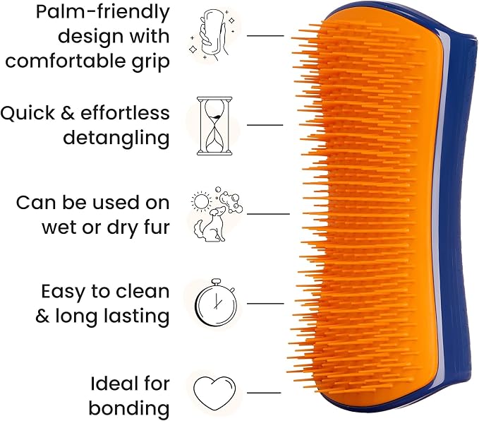 Pet Teezer Detangling Dog Grooming Brush, Dog Bath Brush - Image 4