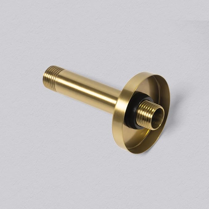 4 Inch Shower Arm with Flange, Ceiling Mounted Shower Head Extension Arm - Image 3
