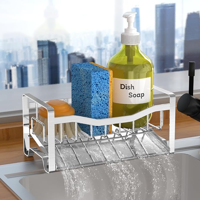 Maifan Stainless Steel Kitchen Sink Caddy Organizer by Unknown